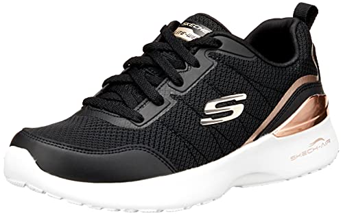 Skechers Skech Air Dynamight The Halcyon, Zapatillas Mujer, Black/Rose Applies, 38 EU