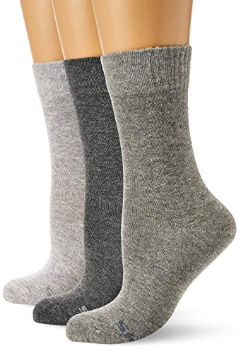 Skechers Socks Sk41009 Calcetines, Gris (Fog Melange 9200), 35/38 (Pack de 3) para Mujer