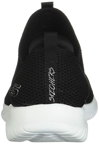 Skechers Ultra Flex-First Take, Zapatillas sin Cordones Mujer, Negro (BKW Black Knit Mesh/Trim), 38 EU