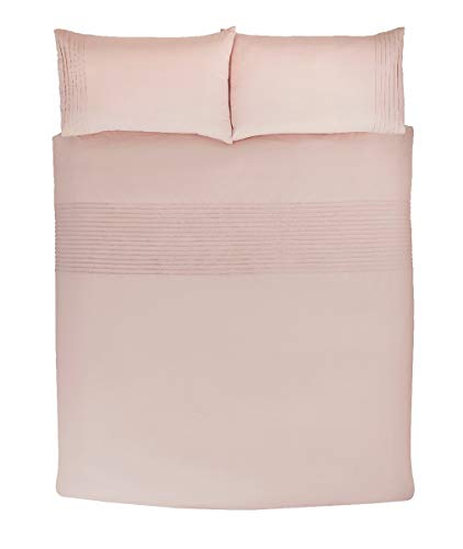 Sleepdown 5056242764236 Juego edredón y Fundas de Almohada para Cama de Matrimonio (220 x 230 cm), Color, Polialgodón, Rosa encarnado