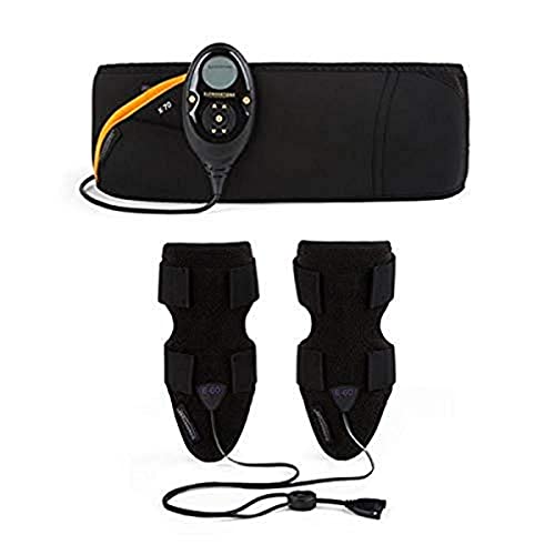Slendertone Pack Cinturón Abs7 y brazaletes tonificantes para Mujer Abdominal Electroestimulacion, Women's, Negro, 69-119cm, 27-47cm