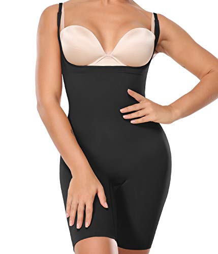 SLIMBELLE Body Moldeador para Mujer Fajas Colombianas Reductoras Adelgazantes Corsé Shapewear sin Costuras Control de Abdomen Body Reductor Lencería Ropa Interior con Piernas Moldear el Cuerpo