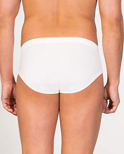 Slip Mini - Hilo de Soja - ZD - Máxima transpiración y Comodidad (XL, Natural)