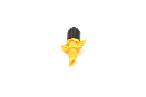 S&M 540226 Micro Nebulizador para riego por microaspersión 4 mm 360º-Blíster 10 Unidades, Amarillo/Negro