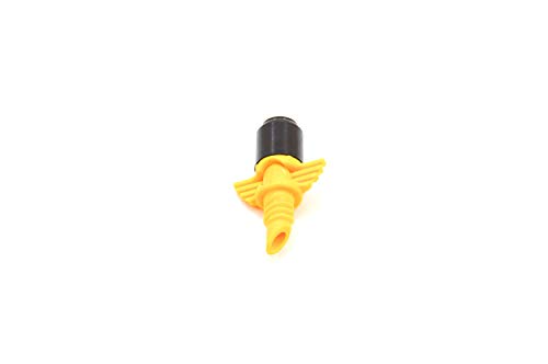 S&M 540226 Micro Nebulizador para riego por microaspersión 4 mm 360º-Blíster 10 Unidades, Amarillo/Negro