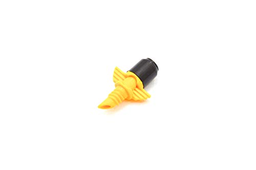 S&M 540226 Micro Nebulizador para riego por microaspersión 4 mm 360º-Blíster 10 Unidades, Amarillo/Negro