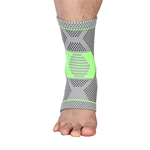 SM SunniMix Calcetines Transpirables para Fascitis Plantar de Manga de Soporte de Compresión de Tobillera de 1 Pieza - Gris M