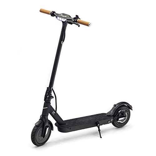 SMARTGYRO Baggio 8 Black V2.0 - Patinete eléctrico con batería de Litio 7.8Ah, Ruedas neumáticas de 8,5", Vel. máxima 25 Km/h Autonomía 25 Km - Color Negro
