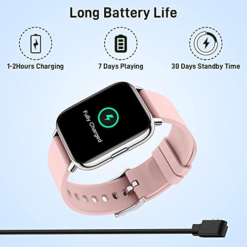 Smartwatch, 1.69'' Reloj Inteligente Mujer Pulsera Actividad Inteligente con Pulsómetro, Impermeable IP67 Reloj Deportivo con Monitor de Sueño, Podómetro, Calorías, 24 Modos Deporte, para Android iOS