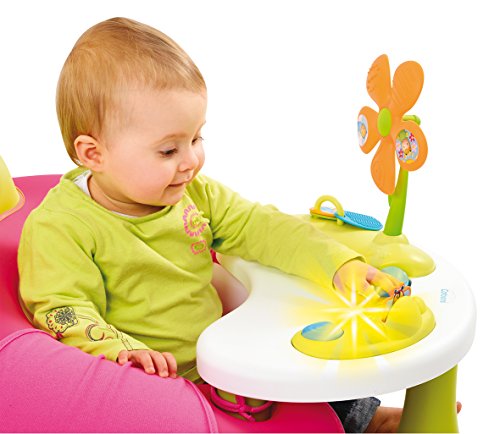 Smoby Cotoons 110211 - Asiento Infantil con Mesa de Actividad, Color Rosa