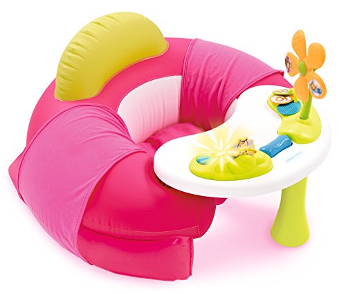 Smoby Cotoons 110211 - Asiento Infantil con Mesa de Actividad, Color Rosa