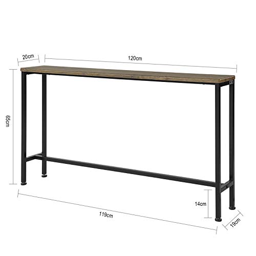 SoBuy FSB19-N Mesa de Entrada Recibidor Mesa de Consola 120 x 65 x 20 cm ES (H 65 cm-1)