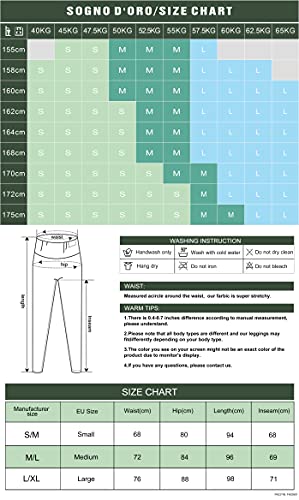 SOGNO D'ORO Pantalones Negro Mujer Cigarette Tobillero PantalóN Casual Cintura Alta Elásticos para Reducir Vientre Mallas Mujer con Bolsillos Invierno Leggins (M, Negro3(Ajustado))