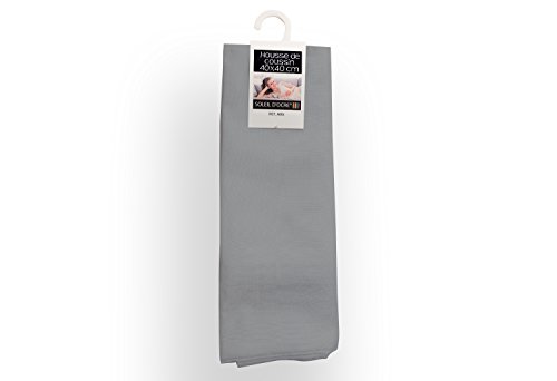 Soleil d'ocre Funda de cojín 40 x 40 cm Alix Gris