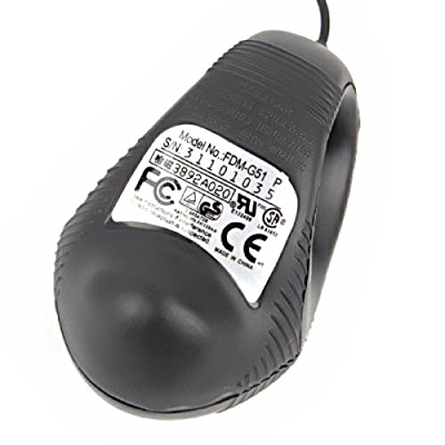 Solustre - Ratón de Bola portátil 4D USB (Negro)