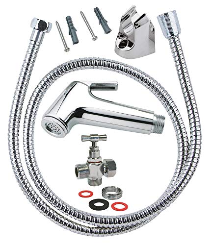 SOMATHERM FOR YOU CKITHY Completa ducha inodoro Kit de higiene ABS cromado, None