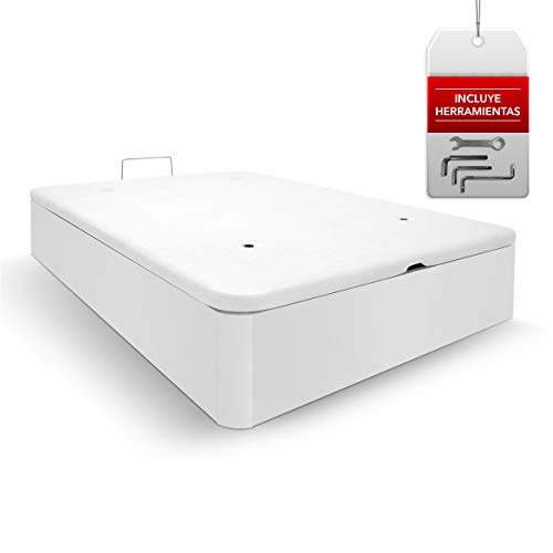 Somnia Descanso - Canapé Abatible XL Reforzado Gran Capacidad con Tapa Reforzada y Transpirable 135X190 | Incluye Montaje