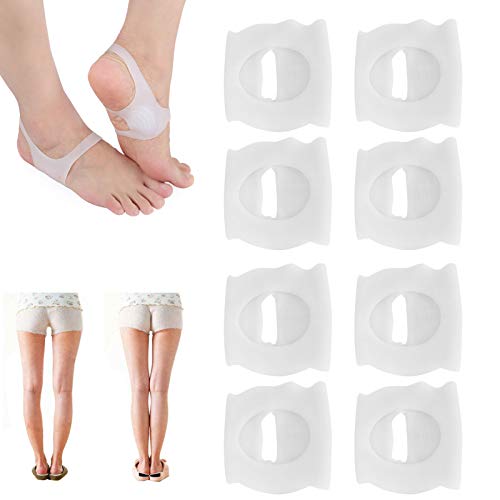 Soporte de arco, material SEBS Buena estabilidad Corrección del valgo del pie Elasticidad para pie para mujeres Hombres(white)