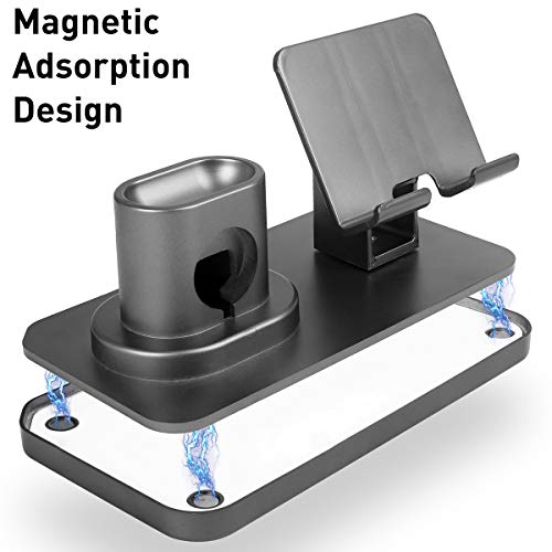 Soporte de Carga 3 en 1 para Apple Watch iPhone AirPods Soporte,iWatch Soporte Stand, Cargador Dock Soporte Docking Estación de Carga Station Soporte para iPhone/Samsung/iPad Pro Smartphone (Negro)