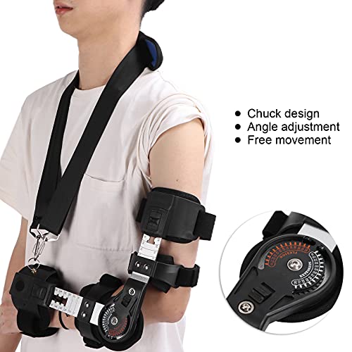 Soporte de Codo con Bisagras, Soporte de Brazo con Cabestrillo para Hombro con Bisagras, Poste de Férula Ajustable Y Correa de Hombro Soporte de Codo OP, Ortesis de Férula de Soporte Después de la Cir