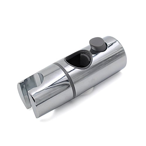 Soporte de ducha de mano Soporte de cabezal de ducha ajustable 360 ​​° para diámetro 30MM Cabezal de barra de deslizamiento ABS Cabeza de cromo Cromo plateado