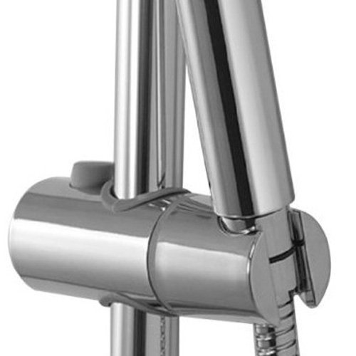 Soporte de ducha de mano Soporte de cabezal de ducha ajustable 360 ​​° para diámetro 30MM Cabezal de barra de deslizamiento ABS Cabeza de cromo Cromo plateado