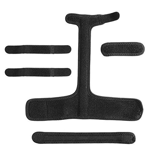 Soporte de Férula de Dedo en Gatillo, Soporte Estabilizador de Dedo, Soporte de Aluminio para Aliviar el Dolor, Tendinitis de Artritis del Túnel Carpiano(negro)