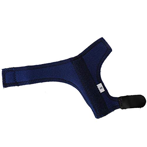Soporte de férula para el dedo pulgar para el dedo en gatillo, alivio del dolor, artritis, tendinitis, esguince, estabilizador del pulgar en la muñeca para niños, manos derecha e izquierda(S)
