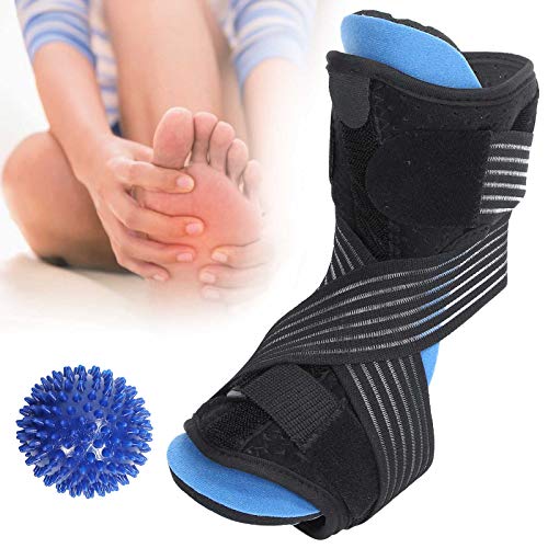 Soporte De Férula Para Fascitis Plantar, Soporte Ortopédico Para Caída De Pie Con Bola De Masaje Puntiaguda Para Tendinitis De Aquiles, Espolón En El Talón, Bursitis, Pies Planos,(Bola azul)