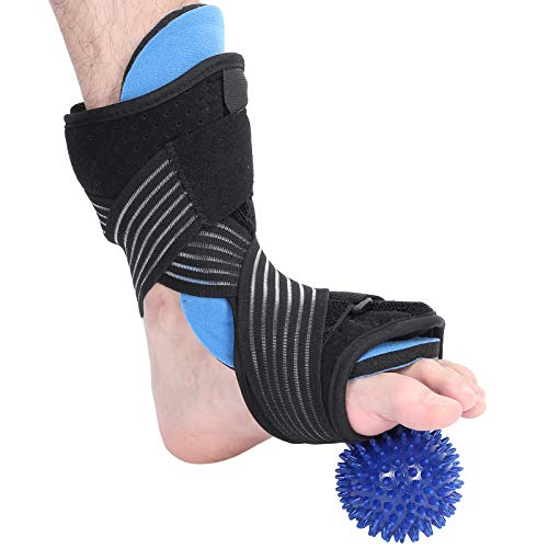 Soporte De Férula Para Fascitis Plantar, Soporte Ortopédico Para Caída De Pie Con Bola De Masaje Puntiaguda Para Tendinitis De Aquiles, Espolón En El Talón, Bursitis, Pies Planos,(Bola azul)