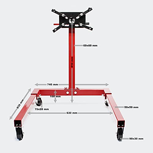 Soporte de motor de hasta 570 kg elevador de motores gato de garras