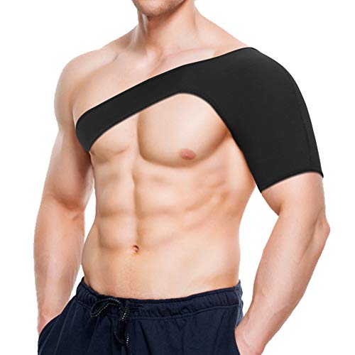 Soporte de Neopreno para el Hombro, Correa Unisex de los puños del Rotor para Estabilidad del Hombro, prevención de Lesiones en los Deportes, articulación dislocada, esguince(M 42-45 cm)
