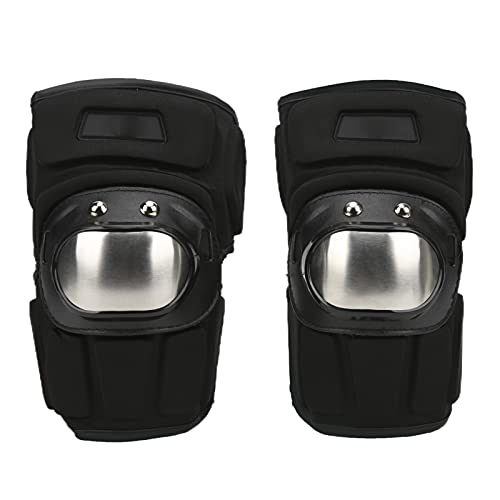 Soporte De Rodilla Para Dolor De Rodilla, 2 Piezas De Rodilleras Protectoras Negras Para Motocicleta, Acero Inoxidable Para Evitar Colisiones, Para Montar En Bicicleta, Esquí, Ciclismo De Montaña