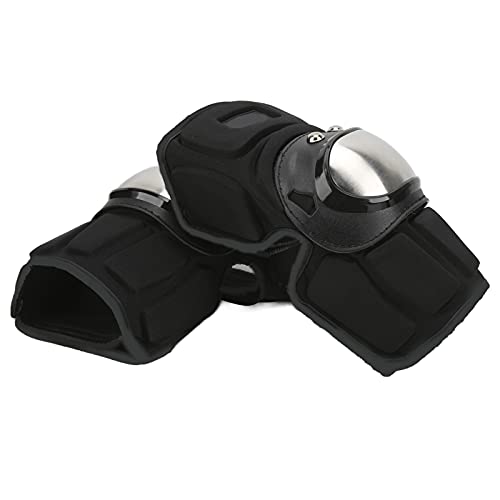 Soporte De Rodilla Para Dolor De Rodilla, 2 Piezas De Rodilleras Protectoras Negras Para Motocicleta, Acero Inoxidable Para Evitar Colisiones, Para Montar En Bicicleta, Esquí, Ciclismo De Montaña
