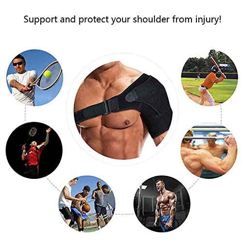 Soporte del manguito rotador rasgado, soporte de hombro para hombres y mujeres, protector de hombro, cubierta de protección contra desgarro del manguito rotador, para alivio del dolor y recuperación