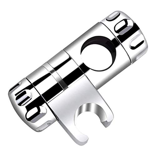 Soporte Ducha, Soporte para Cabezal de Ducha, Soporte Ducha Mano Ajustable para Alcachofa Cabezal Ducha Pared, para 25mm de Diámetro Barra de Ducha, ABS Cromo