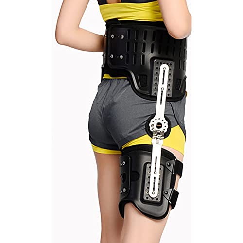 Soporte estabilizador de cadera, ortesis de abducción de cadera con bisagras para adultos para cadera, soporte corrector estabilizador para alivio del dolor de cadera, ingle, isquiotibiales, muslos y