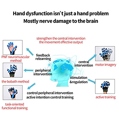 Soporte férula para dedos, equipo rehabilitación manos, minimiza espasticidad, estiramiento y agarre funcional, previene rigidez por deterioro funcional mano Hemiplejía Accidente cerebrovascular