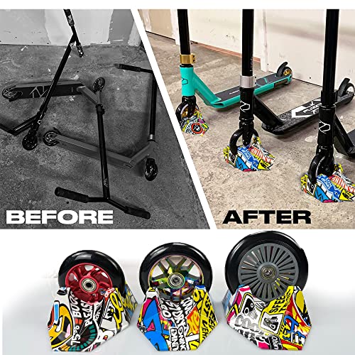Soporte Individual Scooter Soporte Universal para Scooter,Soporte Patinete para Scooters Profesionales/Trick Scooter/Stunt Scooter Se Adapta a La Mayoria de Los Principales Scooters Diseno