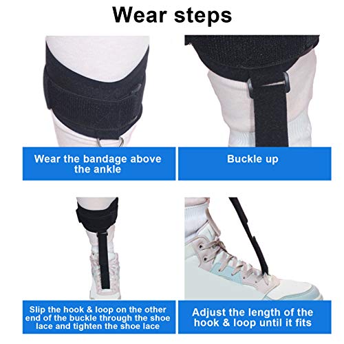 Soporte Ortopédico Para Pie, Soporte Corrector De Caída Para Soporte De Pie Tobillo Para Adultos, Ortesis De Pie Ortesis Pie Caido Para Tobilleras Con Elevador, Tamaño Universal