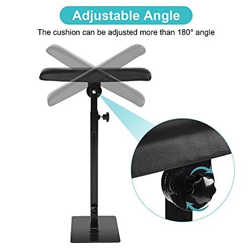 Soporte para brazo de tatuaje, Soporte para trípode para tatuaje, Reposabrazos, Equipo de tatuaje ajustable para altura y ángulo del reposabrazos de tatuaje, Soporte para reposabrazos de pierna