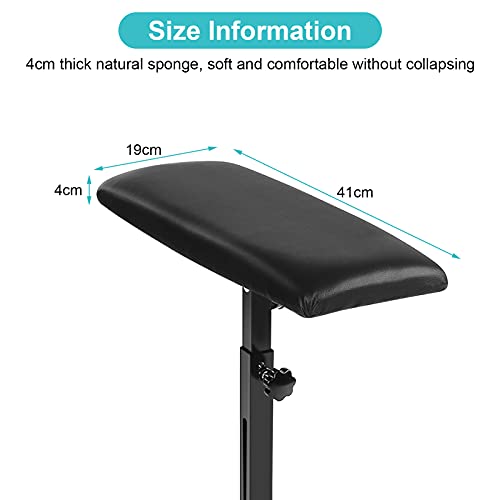 Soporte para brazo de tatuaje, Soporte para trípode para tatuaje, Reposabrazos, Equipo de tatuaje ajustable para altura y ángulo del reposabrazos de tatuaje, Soporte para reposabrazos de pierna