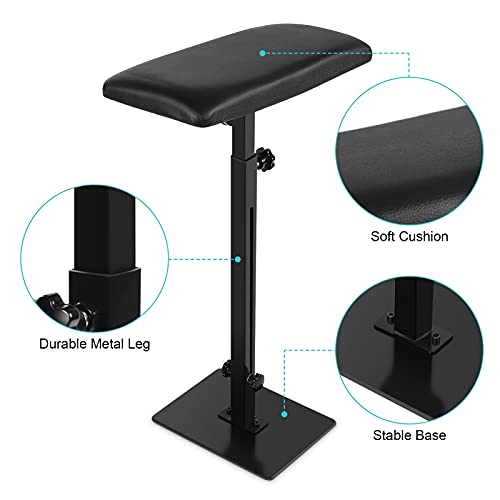 Soporte para brazo de tatuaje, Soporte para trípode para tatuaje, Reposabrazos, Equipo de tatuaje ajustable para altura y ángulo del reposabrazos de tatuaje, Soporte para reposabrazos de pierna