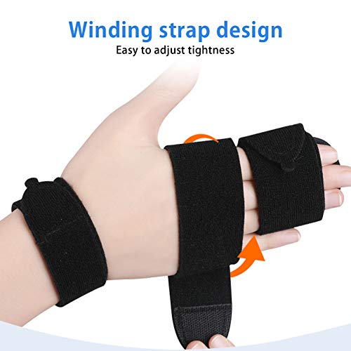 Soporte para Dedos de Mano, ANGGREK, Férula Transpirable para Dedos de Mano, Esguince, Recuperación de Fracturas, Soporte para Dedos, Inmovilizador, Soporte para Muñeca, Estabilizador para Dedos Rotos