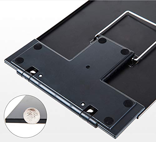 Soporte para documentos de sobremesa Lawei con pinza ajustable y guía de líneas - Atril para documentos, cartas, legal y A4, hasta 150 hojas