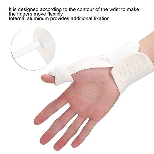 Soporte para el pulgar Suave y transpirable Recuperación de fracturas Férula inmovilizadora del dedo pulgar Férula de fijación de la correa Férula para aliviar el dolor y las lesiones de la muñeca del