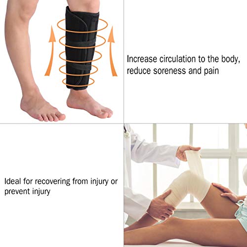 Soporte para pantorrillas con vástago, correa ortopédica para fractura de tibia y peroné Ortesis de fijación externa ajustable para recuperarse de lesiones o prevenir lesiones