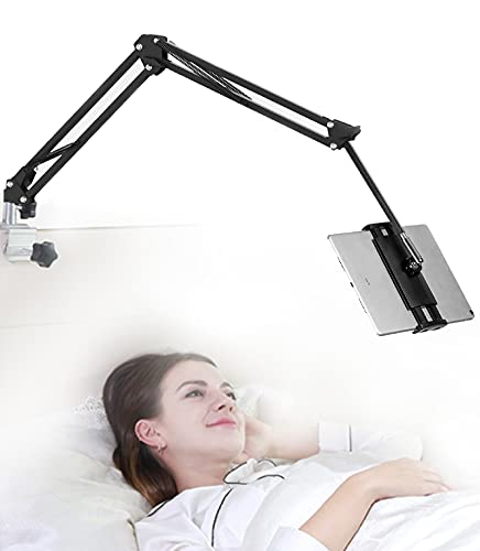 Soporte para tableta para cama, soporte ajustable y plegable para tableta con rotación de 360 grados para iPhone, iPad, teléfono móvil, tableta, Kindle Fire u otros dispositivos de 4.7 a 11 pulgadas