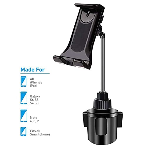 Soporte para Tableta para iPad Pro,Soporte para Coche iPad, Soporte para Taza Soporte para Tableta para Soporte con Cuello Extensible Compatible con iPad Air Mini Pro Kindle Samsung Galaxy Tab