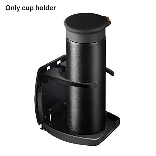Soporte para vasos de coche para ventilación, 2 unidades, soporte para botellas, soporte plegable para bebidas para coche, barco, caravana, furgoneta, universal, color negro (2 unidades)